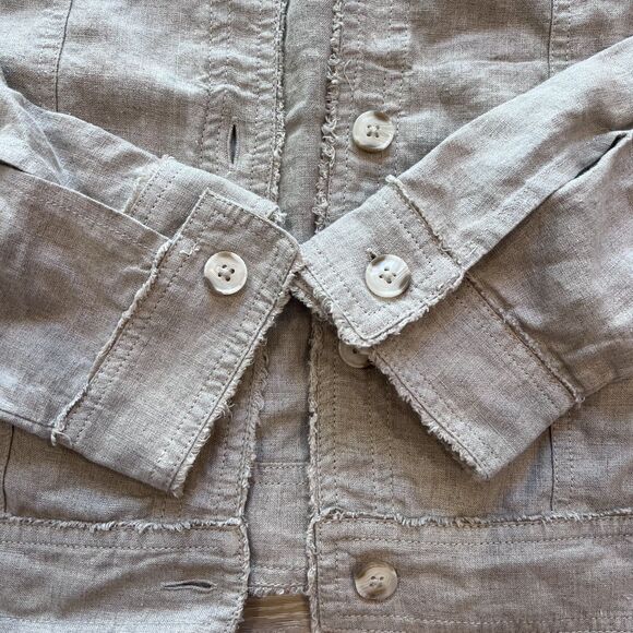 Linen Charter Club Luxury 100% Linen Jacket-Size L - Picture 6 of 10